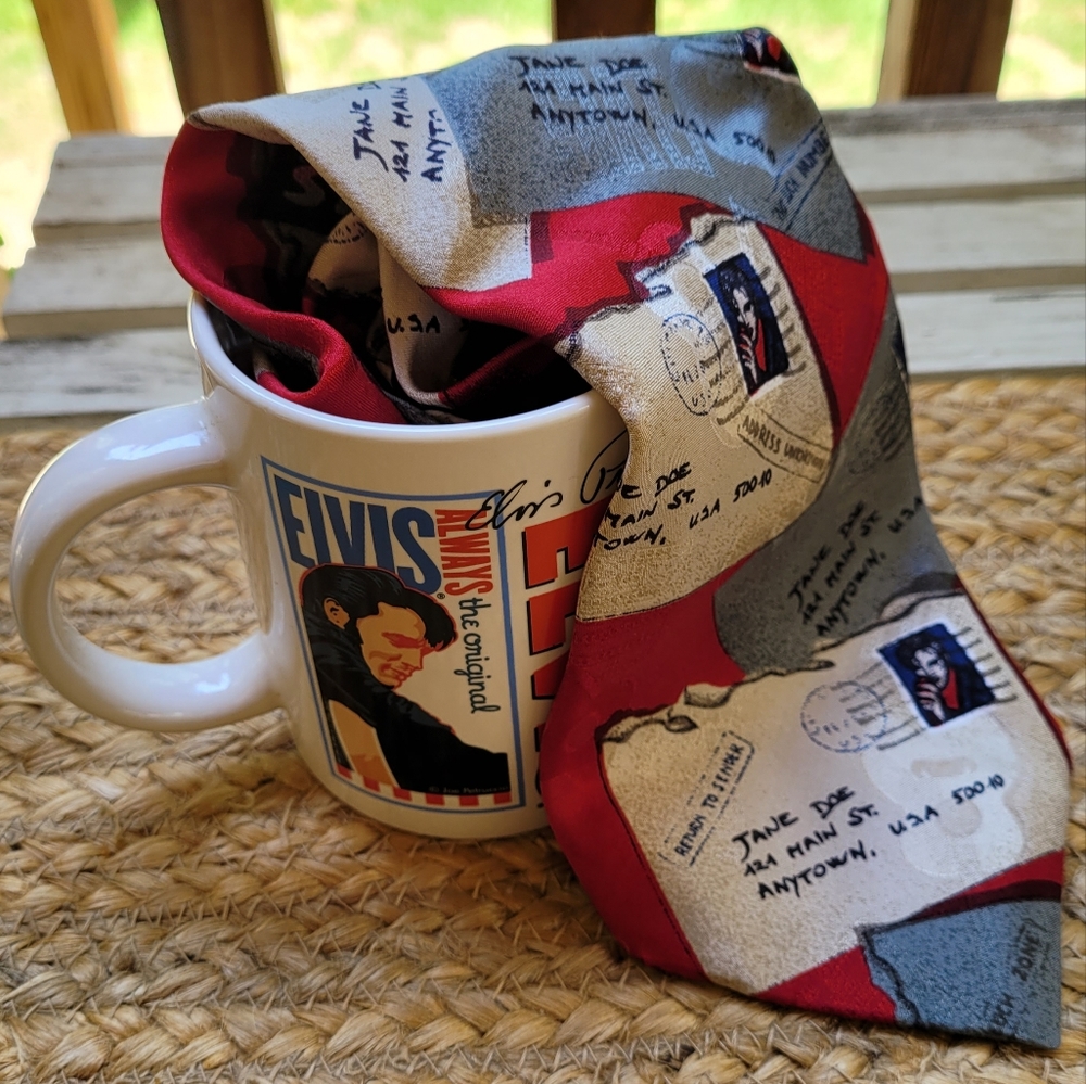 Elvis Tie and Mug set! Return to Sender